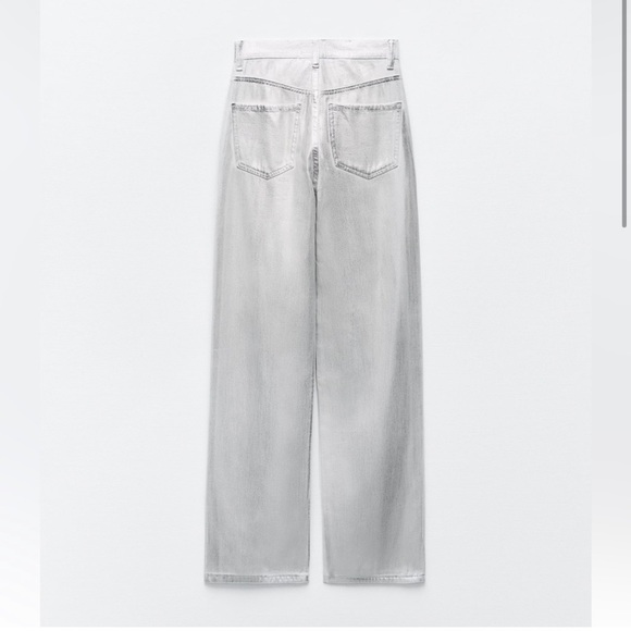 ZARA TRF WIDE LEG JEANS - Picture 4 of 9